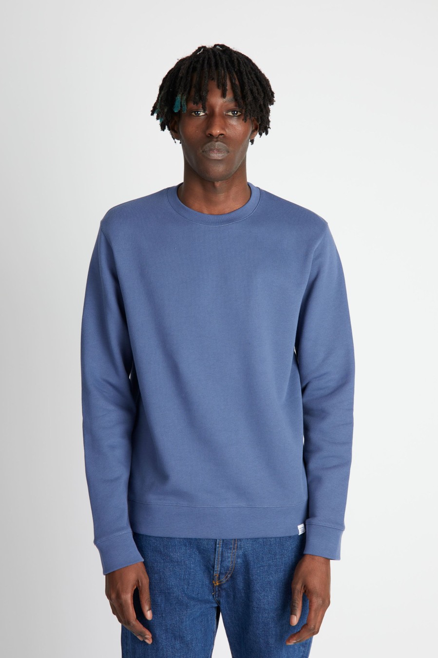 Homme NORSE PROJECTS Pulls & Sweatshirts | Sweat Vagn Classic Crew Calcite Blue