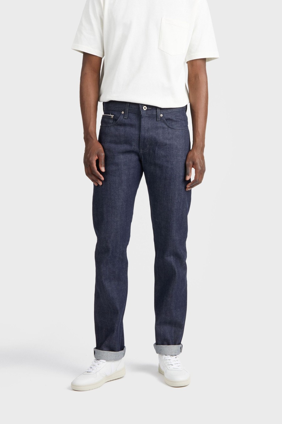 Homme NAKED AND FAMOUS Pantalons & Shorts | Weird Guy Selvedge Indigo