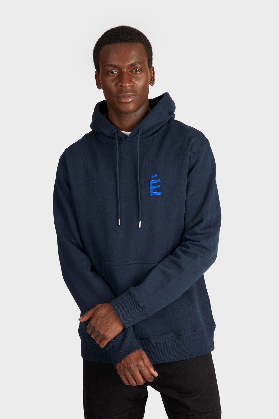 Homme ETUDES Pulls & Sweatshirts | Hoodie Klein Patch Dark Navy