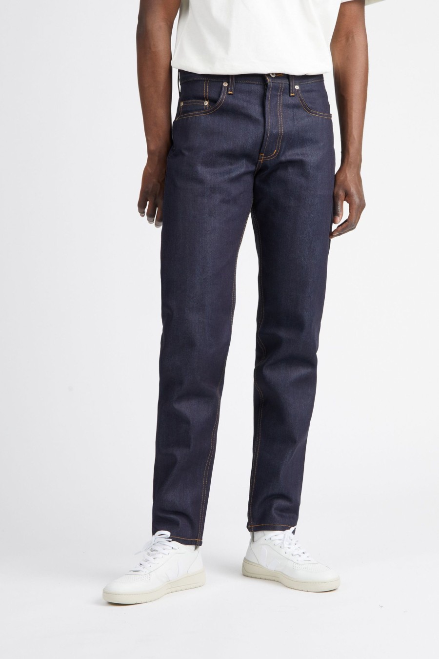 Homme NAKED AND FAMOUS Pantalons & Shorts | Easy Guy All Conditions Selved Indigo