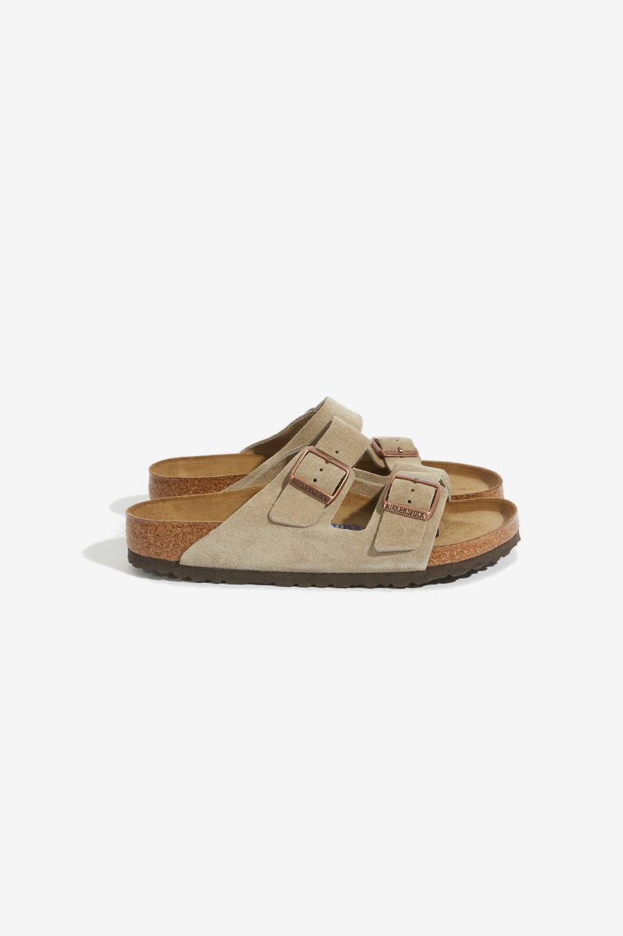 Homme BIRKENSTOCK Sandales | Sandales Arizona Sfb Suede Taupe